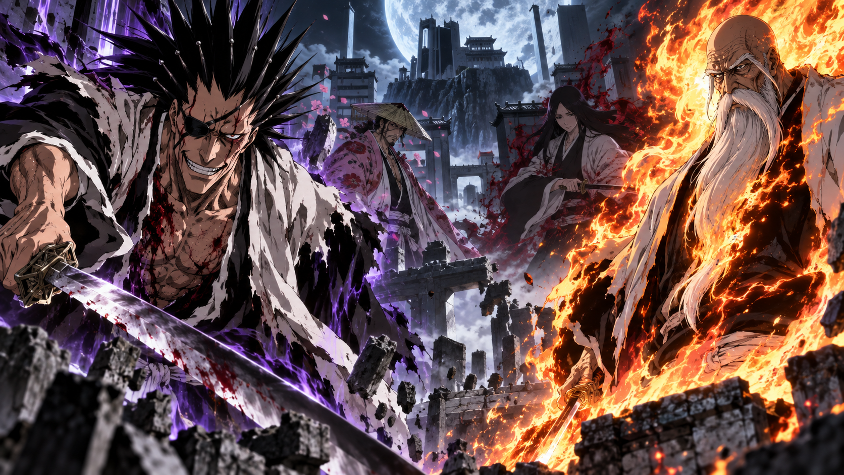 Kenpachi Zaraki, Yamamoto e outros capitães mais perigosos de Bleach