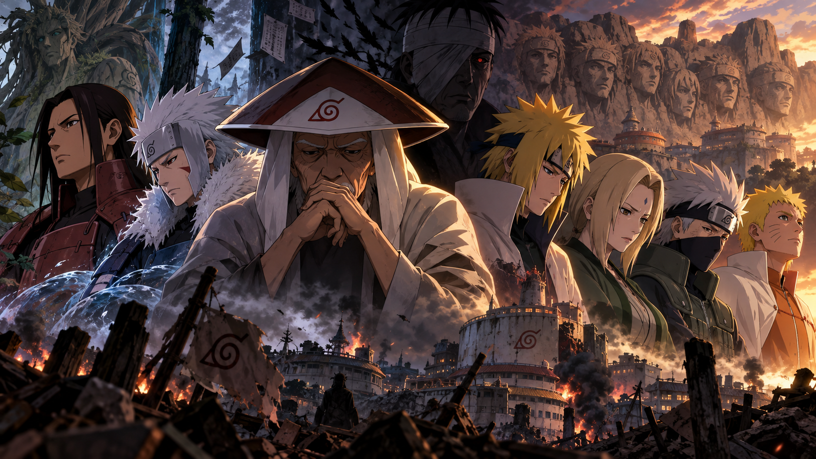 Os Hokages de Naruto e os maiores erros cometidos durante seus governos