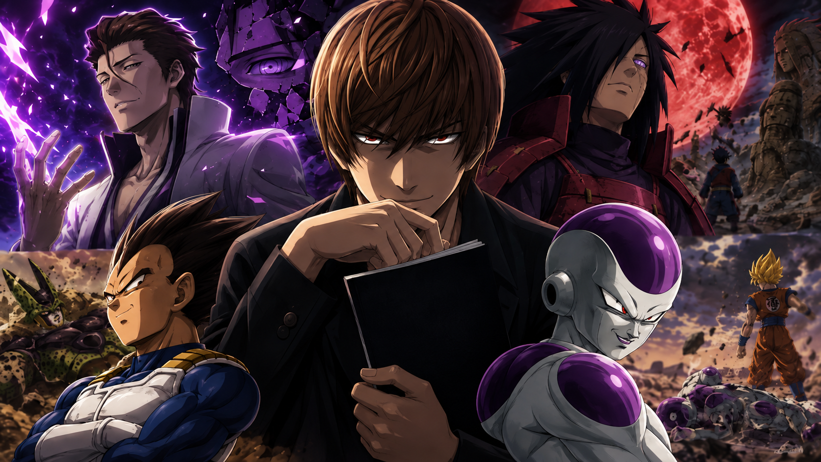 Vegeta, Light Yagami, Aizen e outros personagens de anime conhecidos por perderem vantagens por causa do próprio ego
