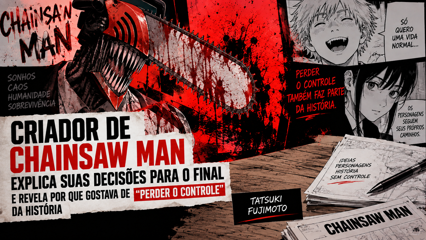 Tatsuki Fujimoto e referências ao mangá Chainsaw Man após o encerramento da história